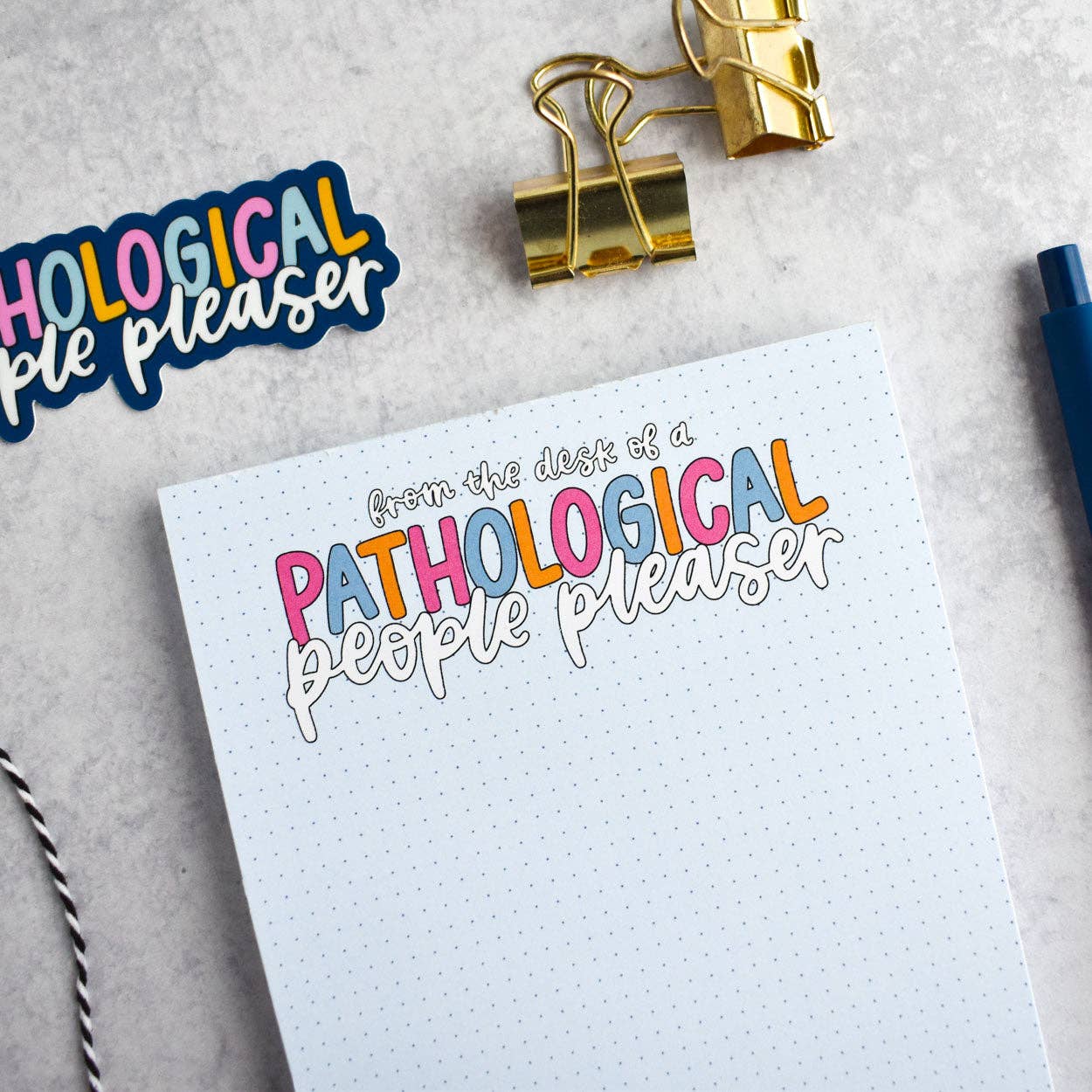 Pathological People Pleaser Notepad | Pop Culture Stationery