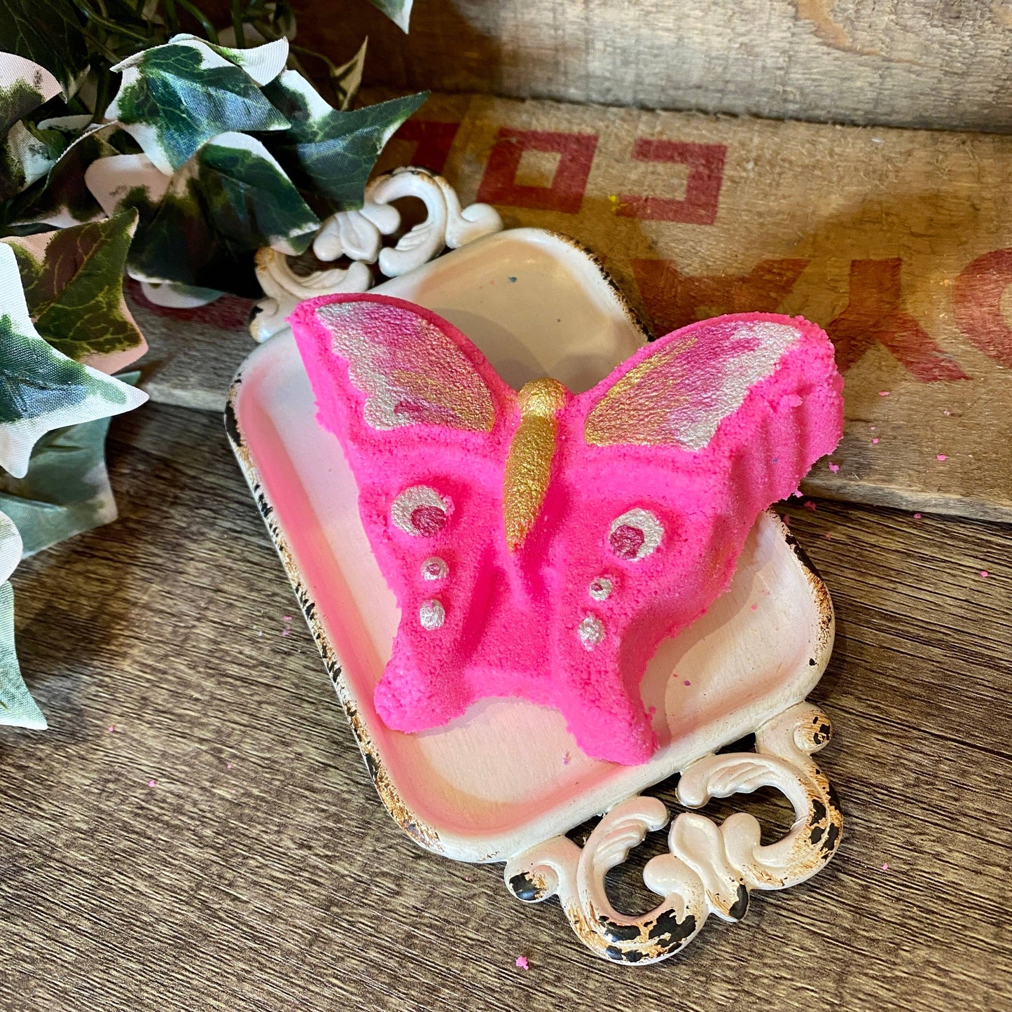 Pink Butterfly Bath Bomb