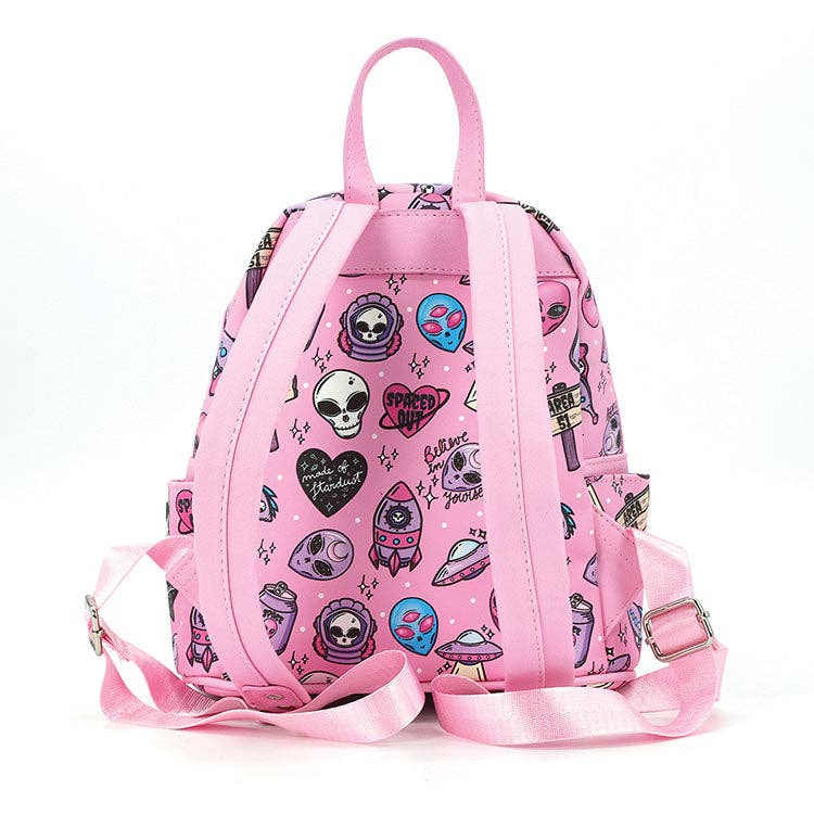 Alien-Collage Mini Backpack