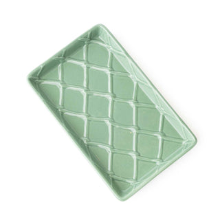Green Ceramic Soap Dish