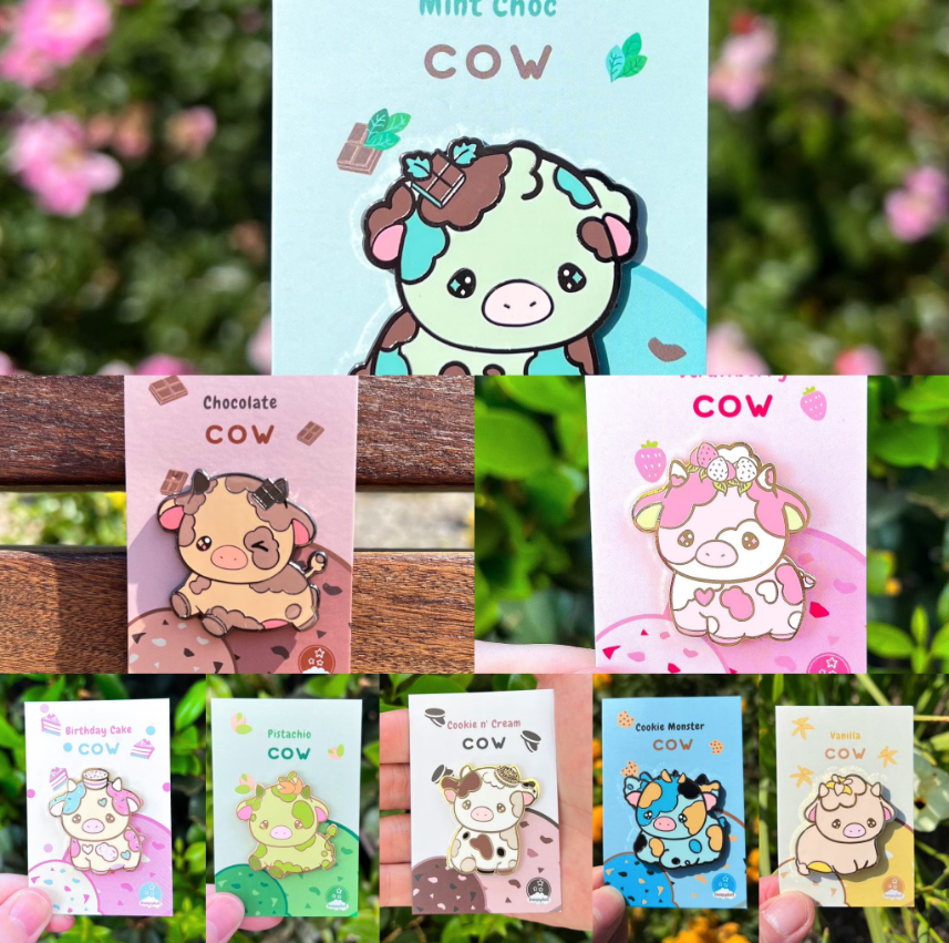Ice Cream Cow Mystery Pin Bag