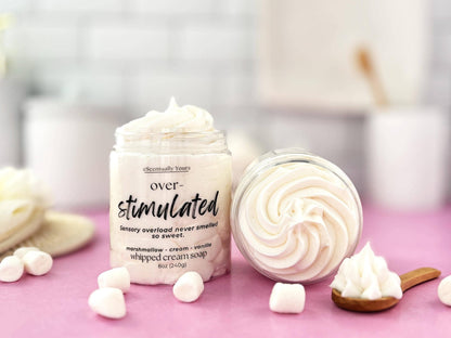 Marshmallow Fluff Whipped Soap & Foaming Sugar Scrub: Overstimulated Soap / 2