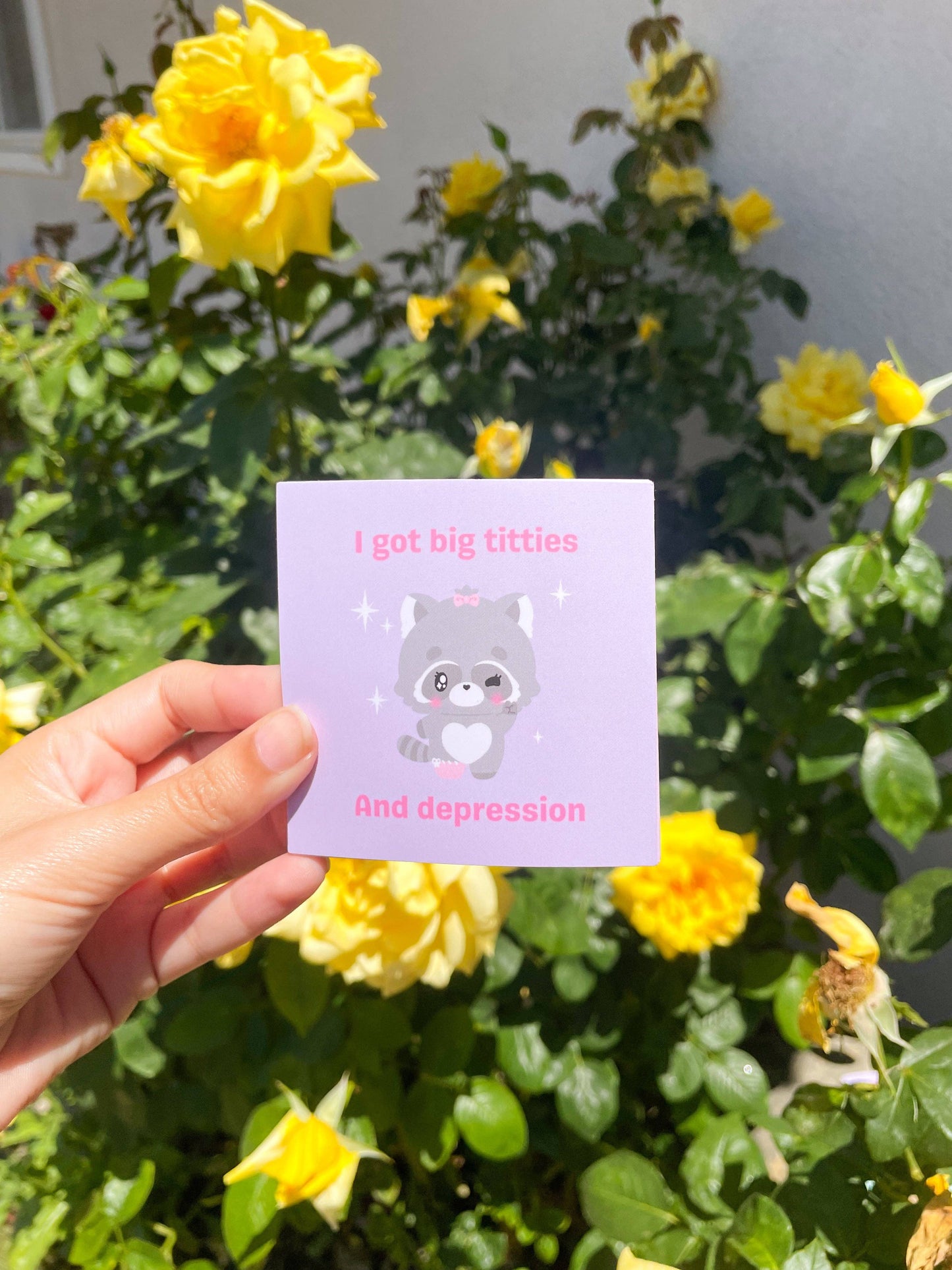 Big Tits Depression Sticker