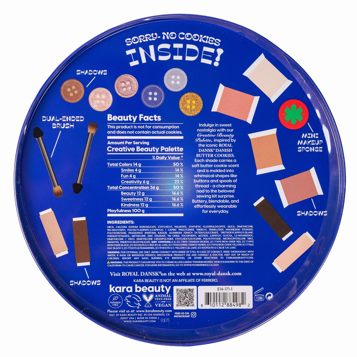 Royal Dansk® Cookie Tin Beauty Palette