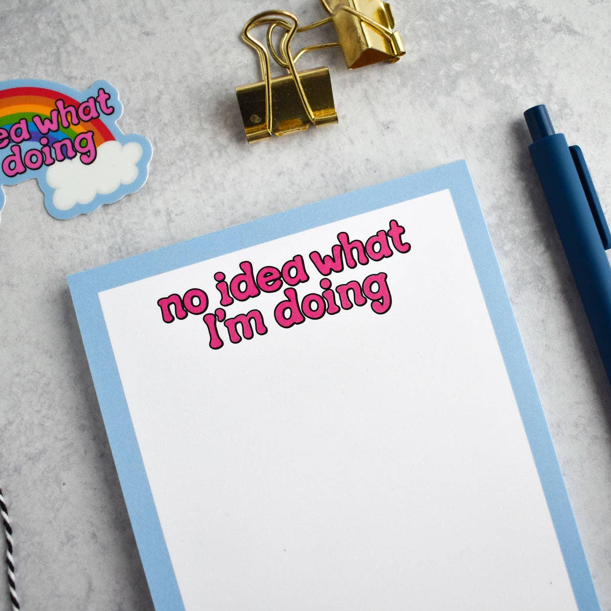 No Idea What I’m Doing Notepad | Rainbow Stationery
