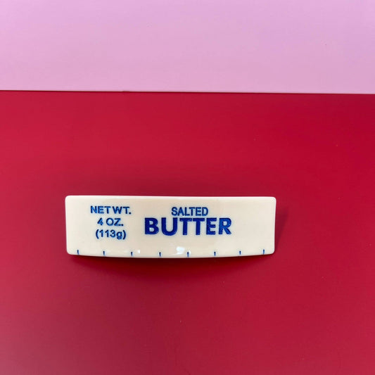 Salted Yellow Butter French Barrette Hair Clip