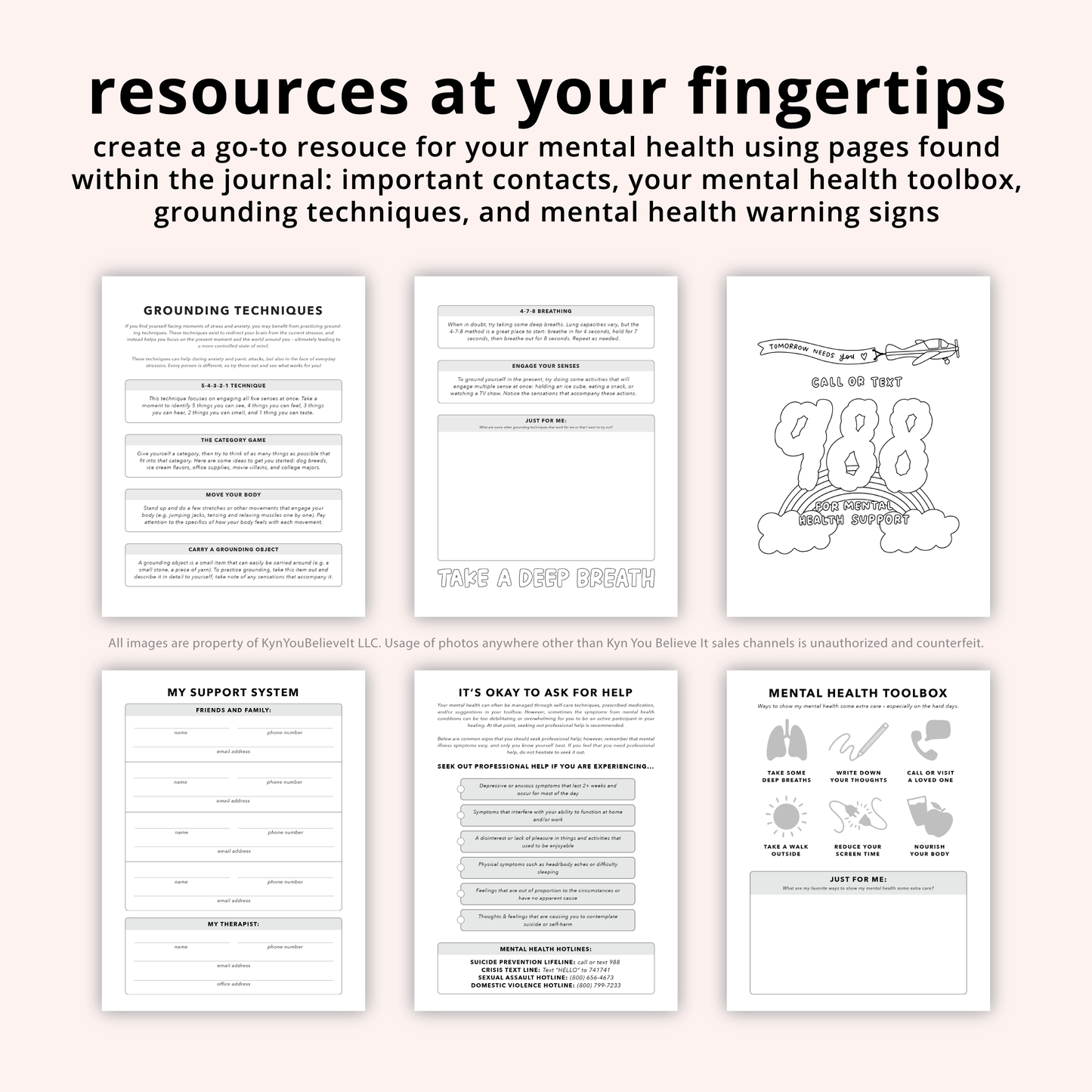 Mental Health Daily Journal - Barely Keeping It Together