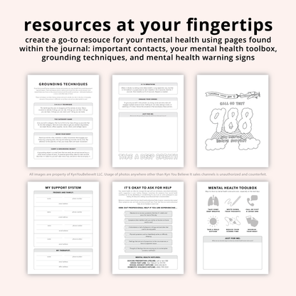 Mental Health Daily Journal - Barely Keeping It Together