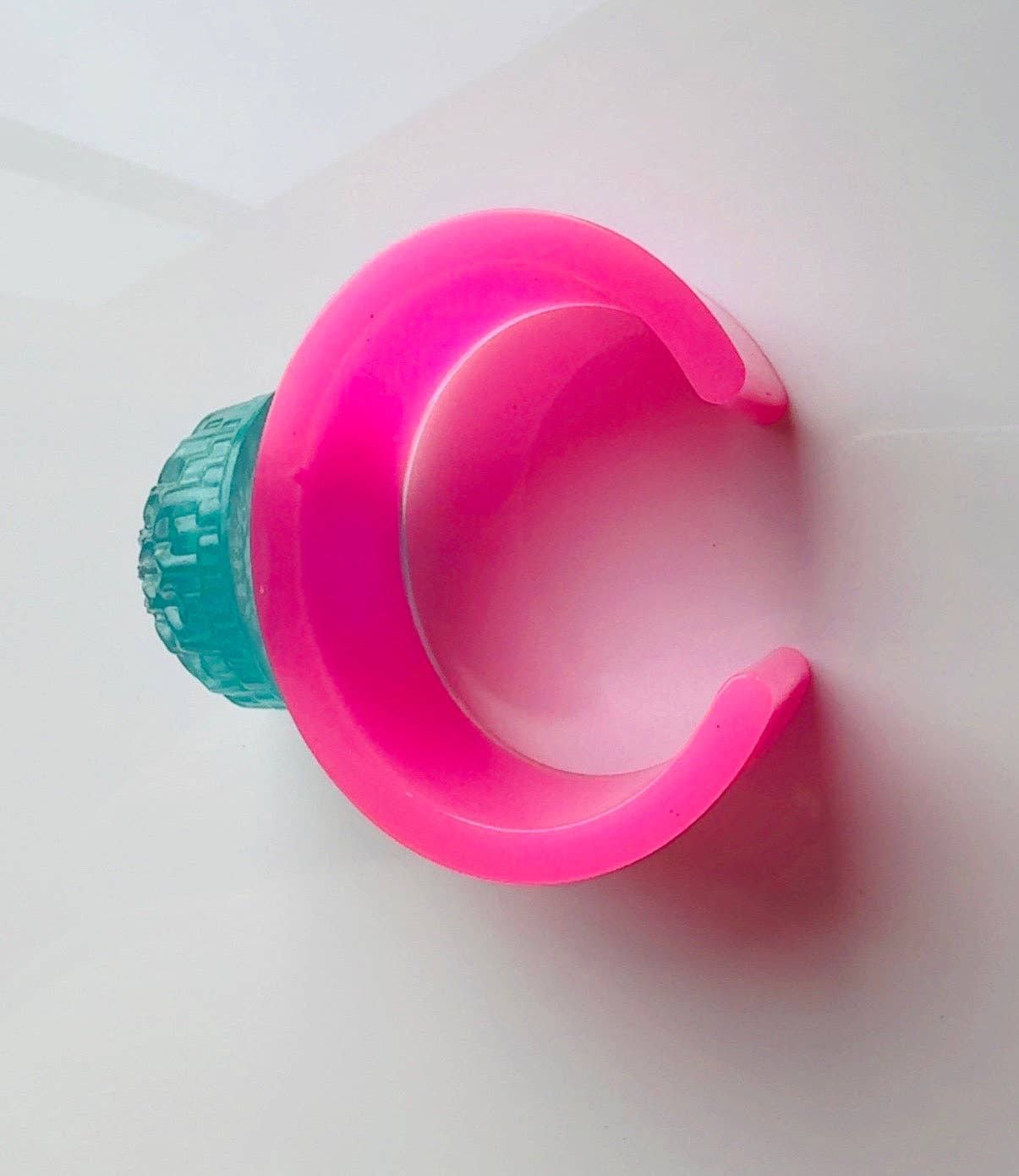 Blue Dahlia Hot Pink Cuff