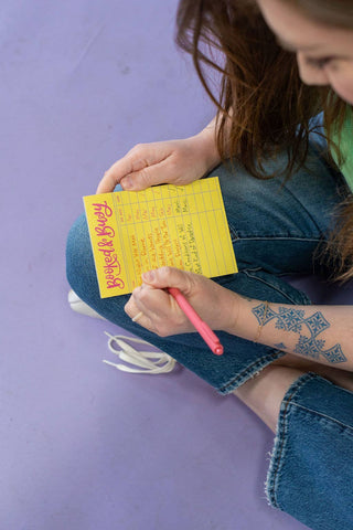Booked and Busy Notepad – Cute Bookish Reading Stationery