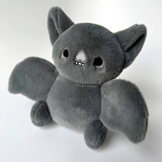 Charcoal Bat Nugget Keychain Plushie