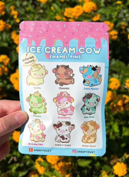 Ice Cream Cow Mystery Pin Bag