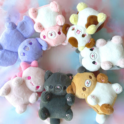 Cow Nugget Keychain Plushie
