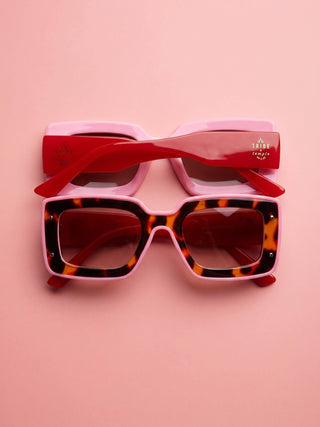 Deco Sunglasses Pink + Red