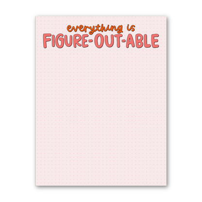Figure Out Able Notepad | Inspirational Stationery