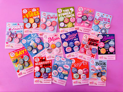 The Gayest Pack (Buttons or Magnets!): Pin Back