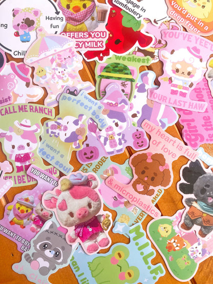 Girl Dinner Sticker
