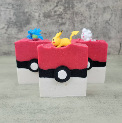 Pokéball Cold Process Soap