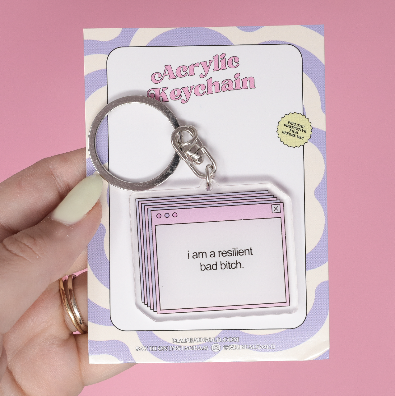 I'm A Resilient Bad Bitch Keychain