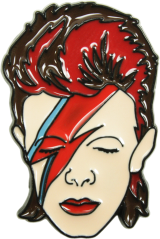 Enamel Pin - David Bowie - Aladdin Sane - 1970s Rock Music