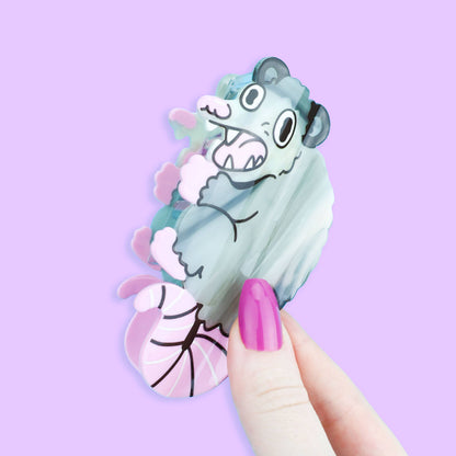 Screaming Opossum, Hair Claw, Funny, Cute, Wildlife, Clip: Acetate
