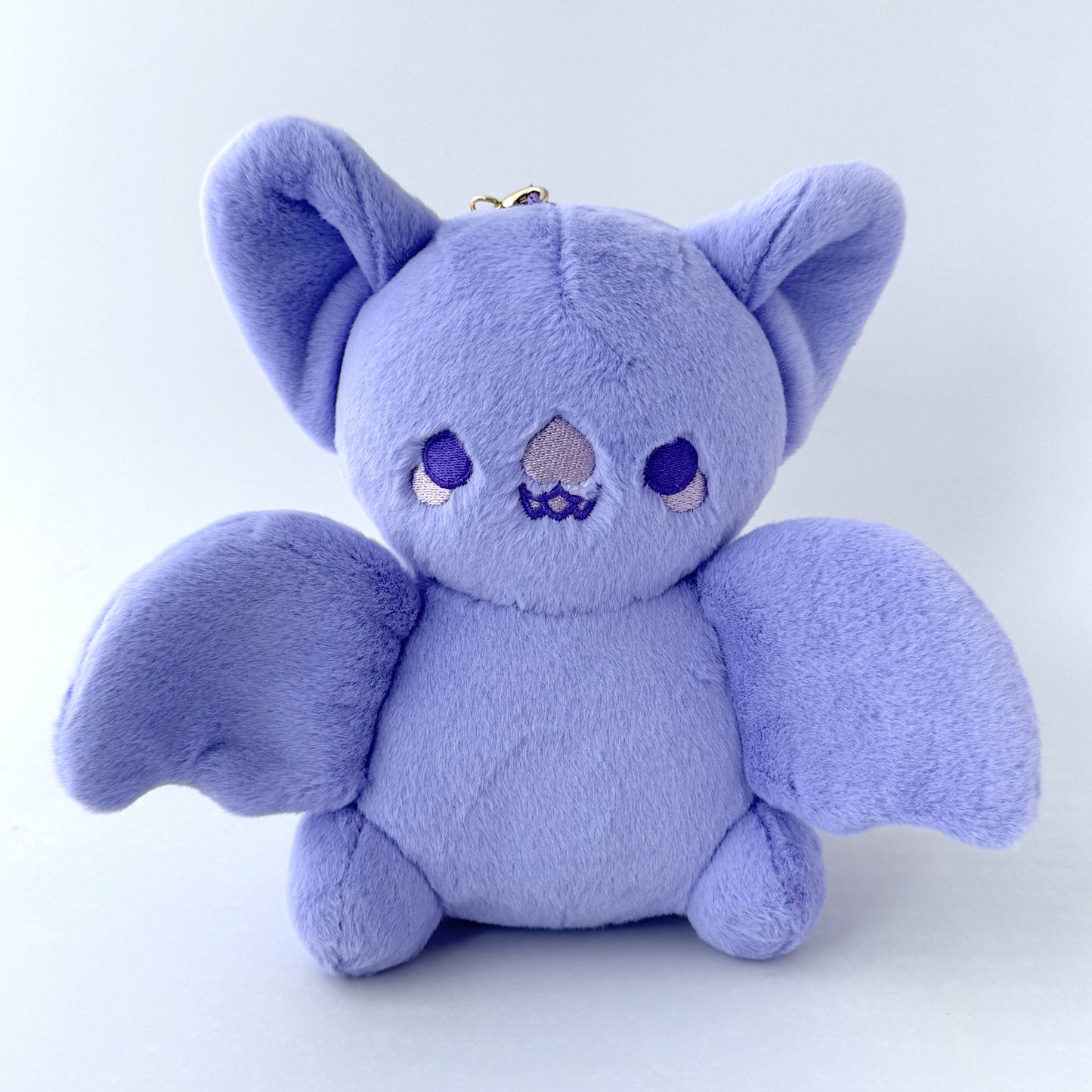 Purple Bat Nugget Keychain Plushie