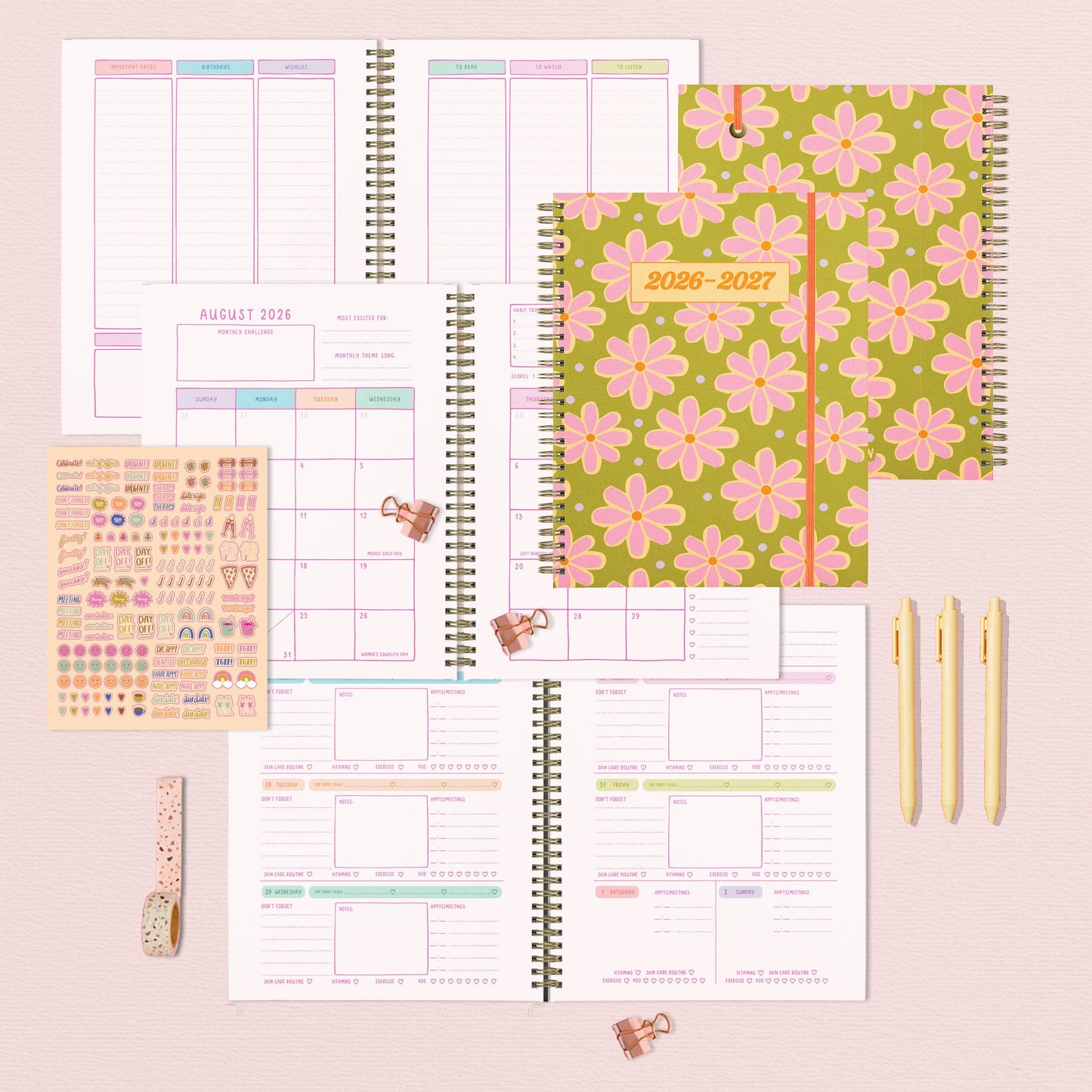 2026-2027 Dated Academic Planners: Loop De Loop