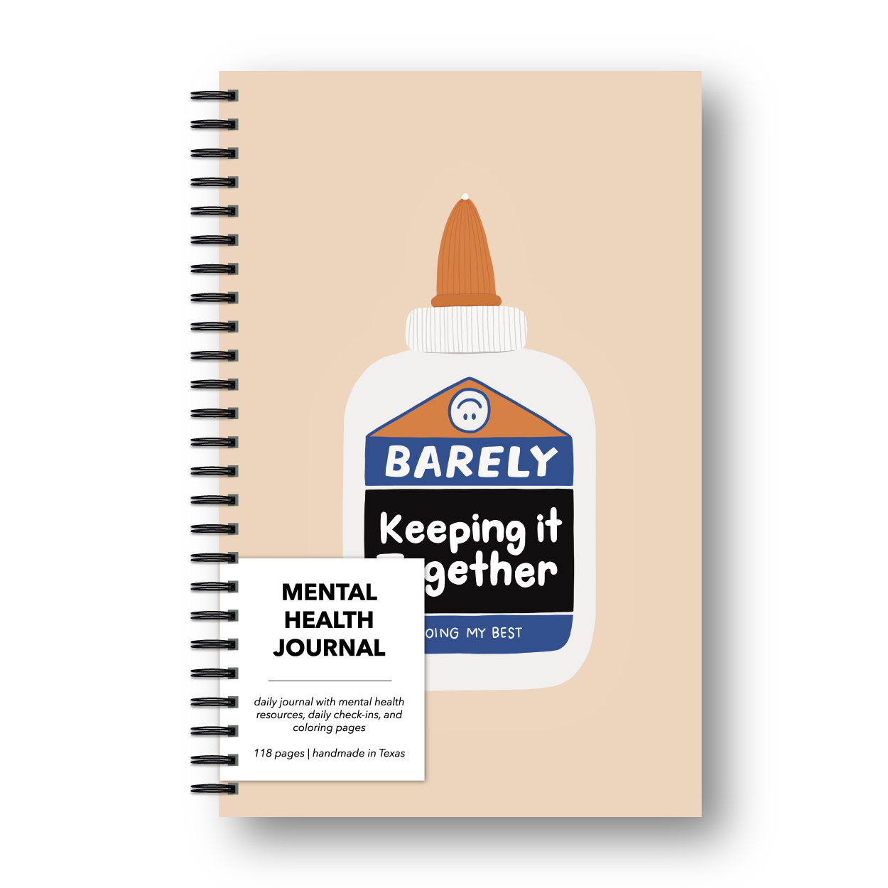 Mental Health Daily Journal - Barely Keeping It Together