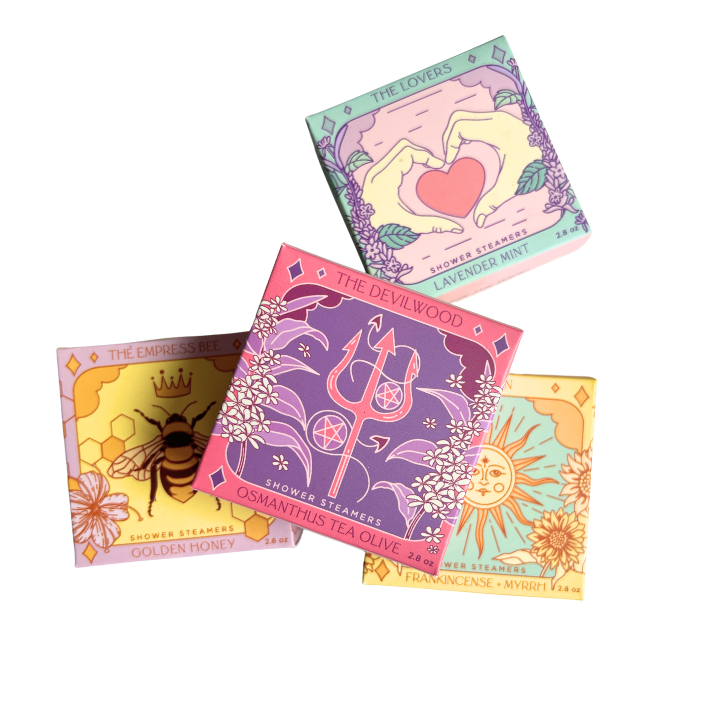 The Lovers Shower Steamer Set in Lavender Mint