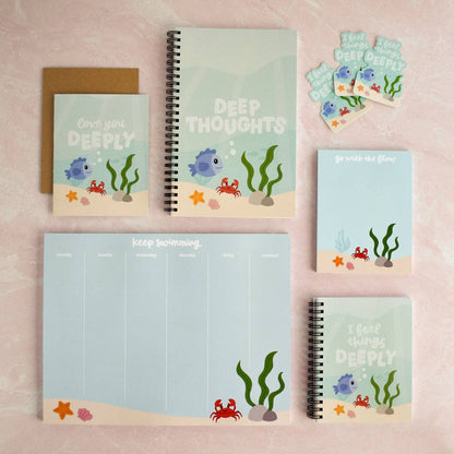 Go With The Flow Ocean Notepad | Ocean Stationery