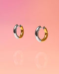Two Tone Hoop Surgical Stainless Steel and Water Resistant