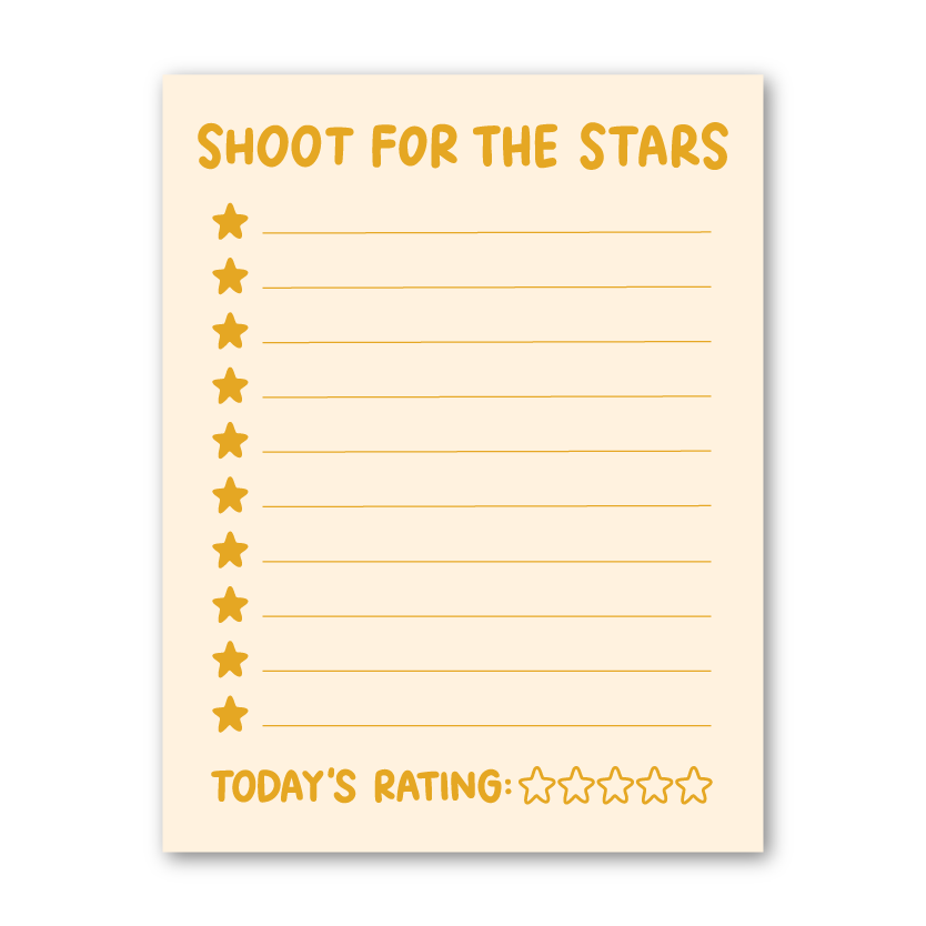 Shoot for the Stars Notepad | Outerspace Stationery