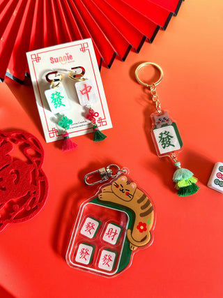 Mahjong Earrings