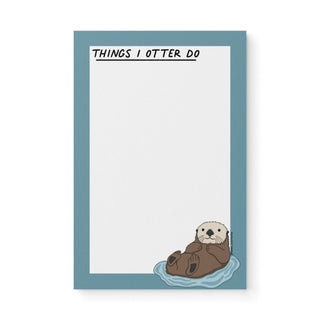 Things I Otter Do Notepad