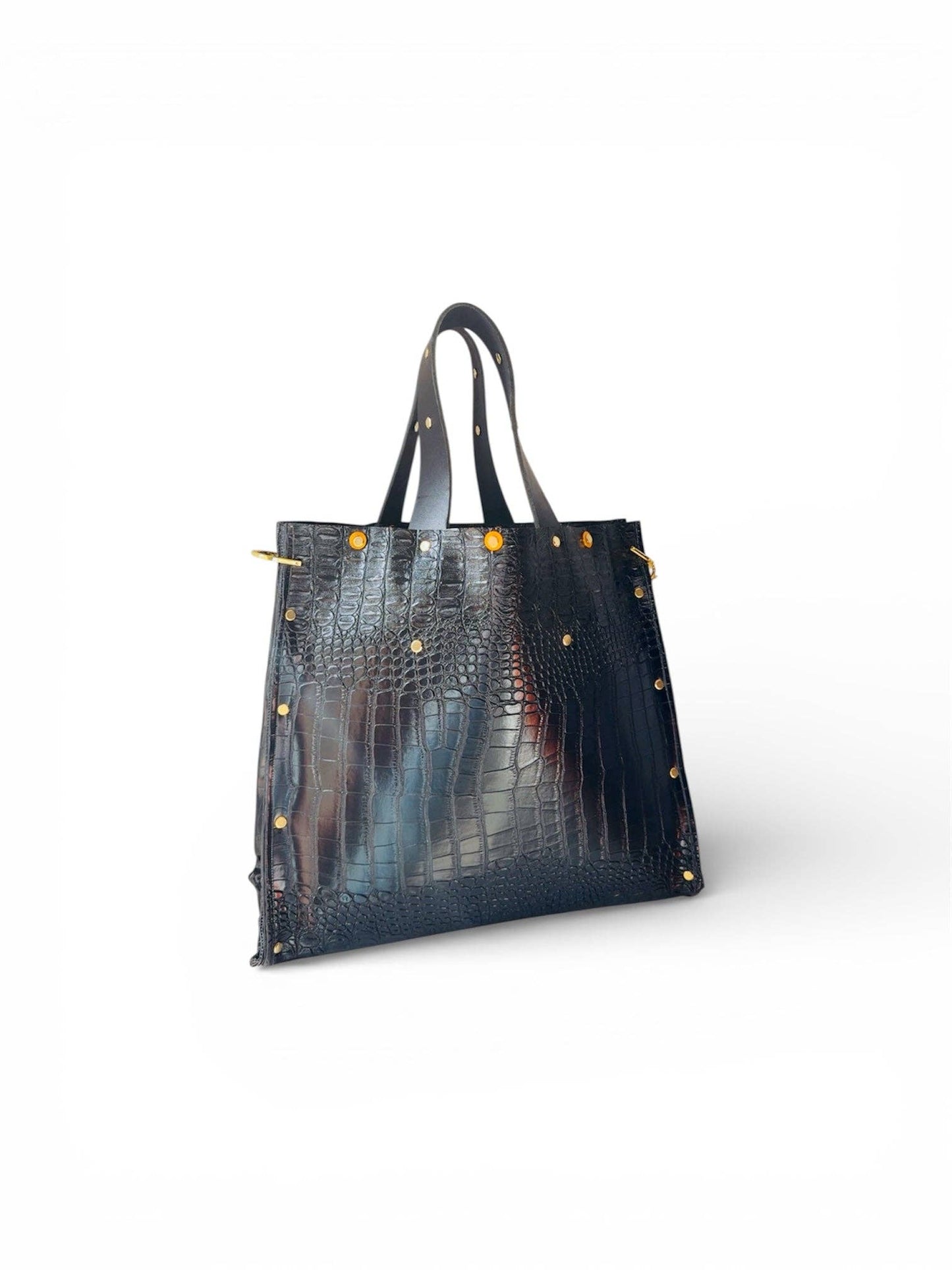 Black Dahlia Croc Tote