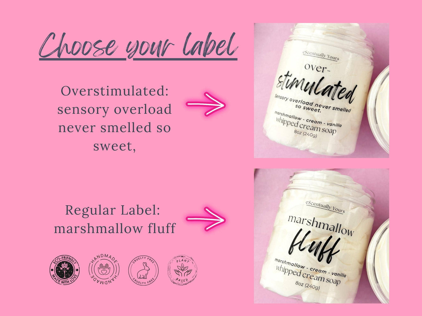 Marshmallow Fluff Whipped Soap & Foaming Sugar Scrub: Overstimulated Soap / 2