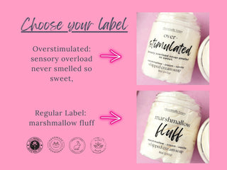Marshmallow Fluff Whipped Soap & Foaming Sugar Scrub