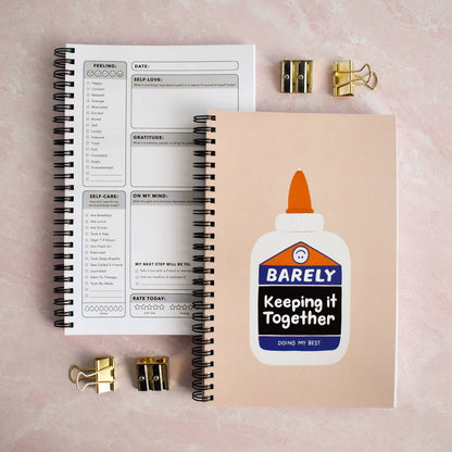 Mental Health Daily Journal - Barely Keeping It Together