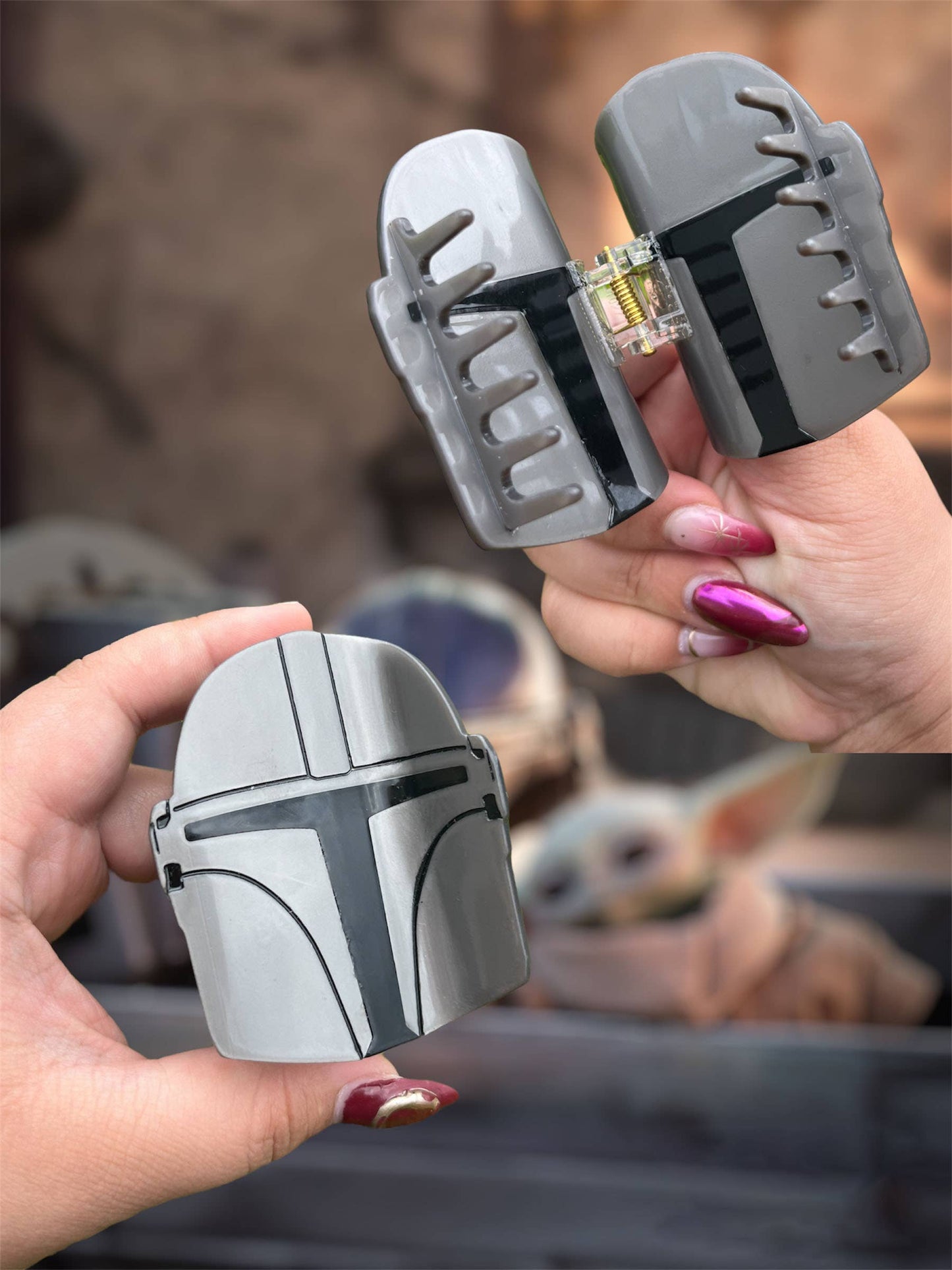 Mandalorian Inspired Hair Clip Star Wars Geek Mandolorian
