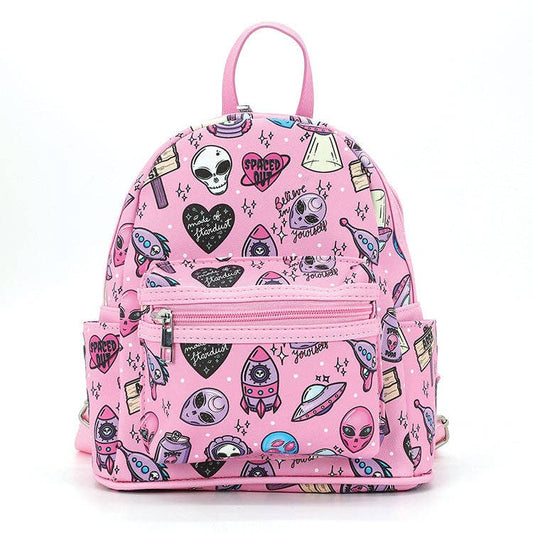 Alien-Collage Mini Backpack
