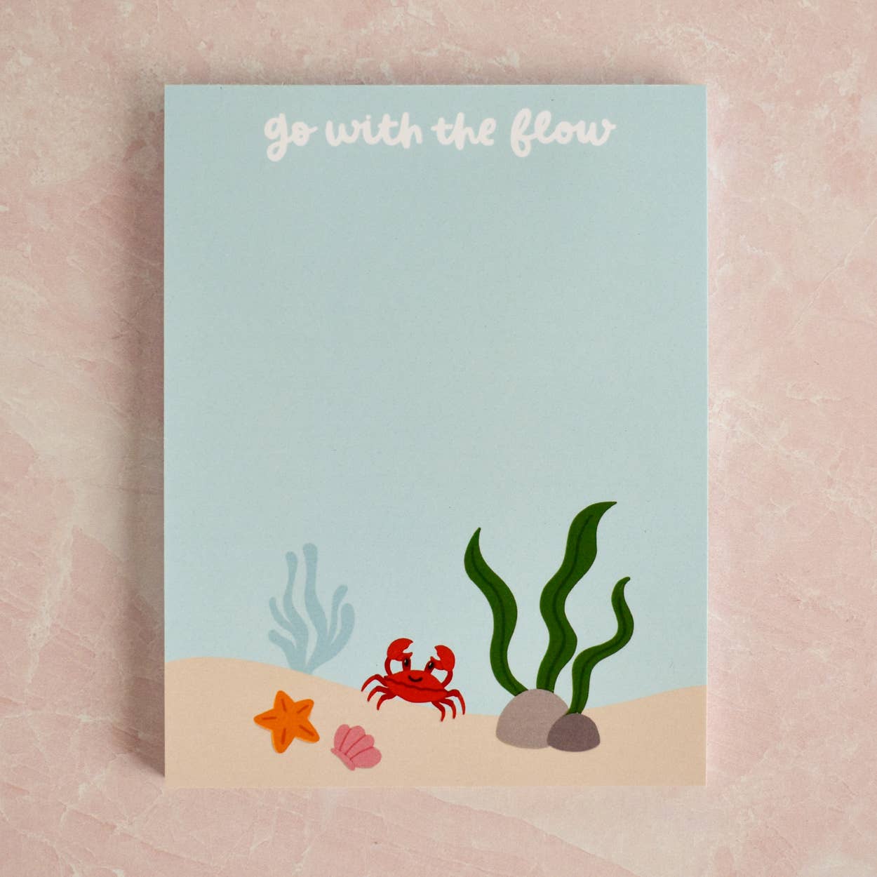 Go With The Flow Ocean Notepad | Ocean Stationery