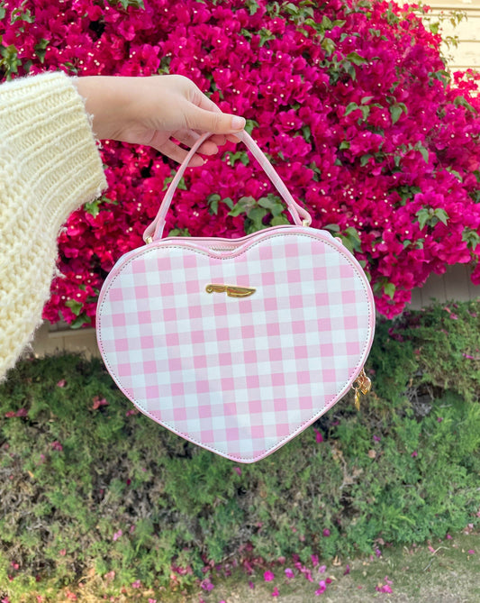 Pink Picnic Heart Bag