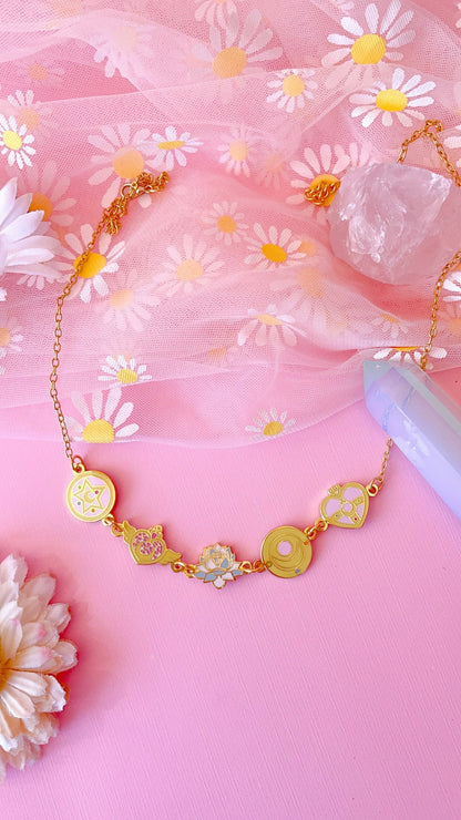 Moon Compacts Necklace
