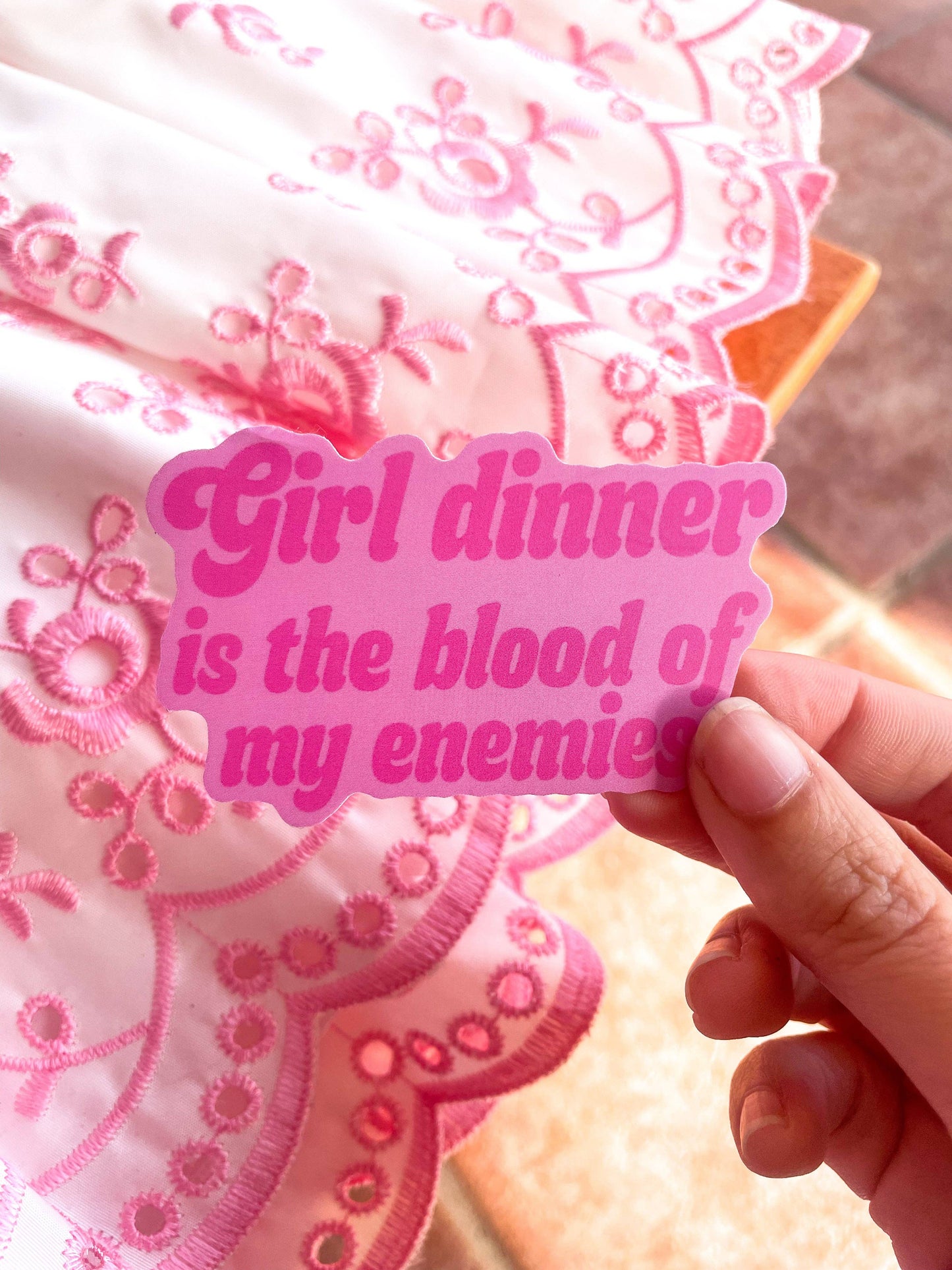 Girl Dinner Sticker
