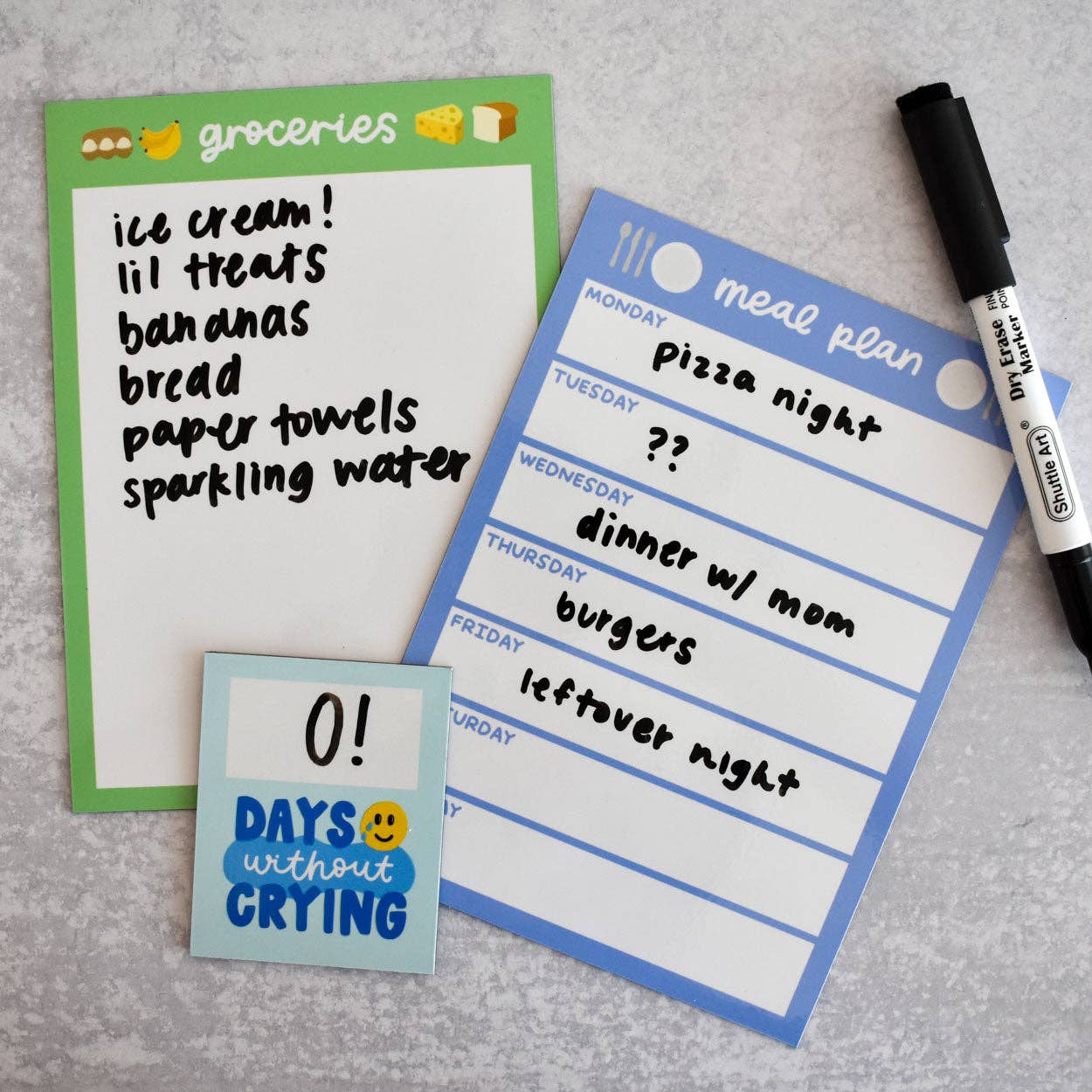 Days Without Crying Dry-Erase Fridge Magnet