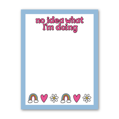 No Idea What I’m Doing Notepad | Rainbow Stationery