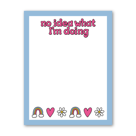 No Idea What I’m Doing Notepad | Rainbow Stationery