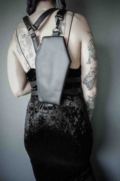 Slim Coffin Sling Bag - Black