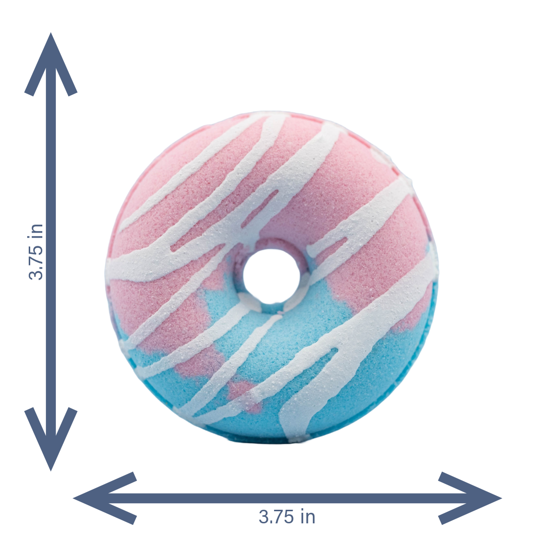 Sweet Cotton Candy Donut Bath Bomb