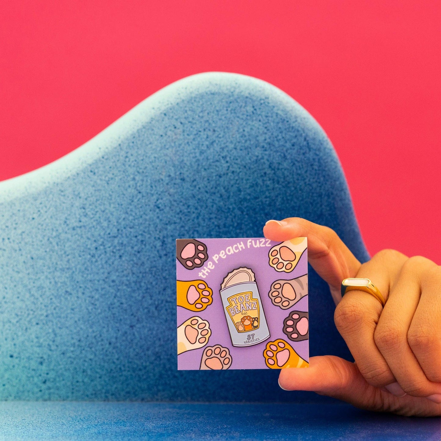 Toe Beans Enamel Pin